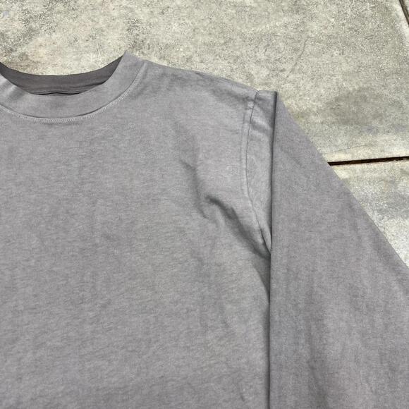 yeezy gap poetic grey long sleeve blank heavyweight shirt size medium - Picture 2 of 4